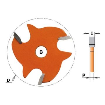 Диск пазовый для концевой фрезы D=47,6 I=6,0 B=8,0 CMT 822.360.11