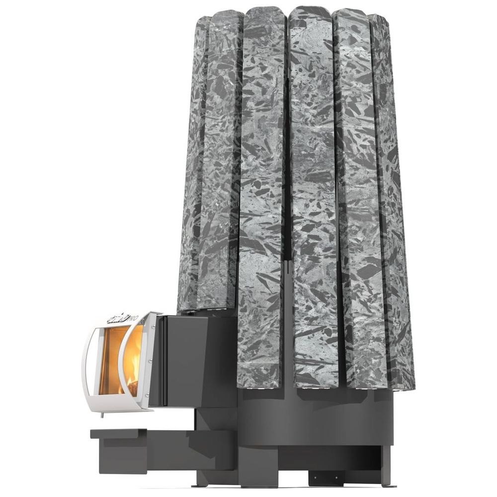 Дровяная банная печь Grill'D Cometa Vega 240 Long Stone Pro (Серпентинит)