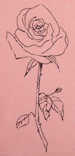 Набор для вышивания нитками Panna, Живая картина, Садовая роза, 18х43 см