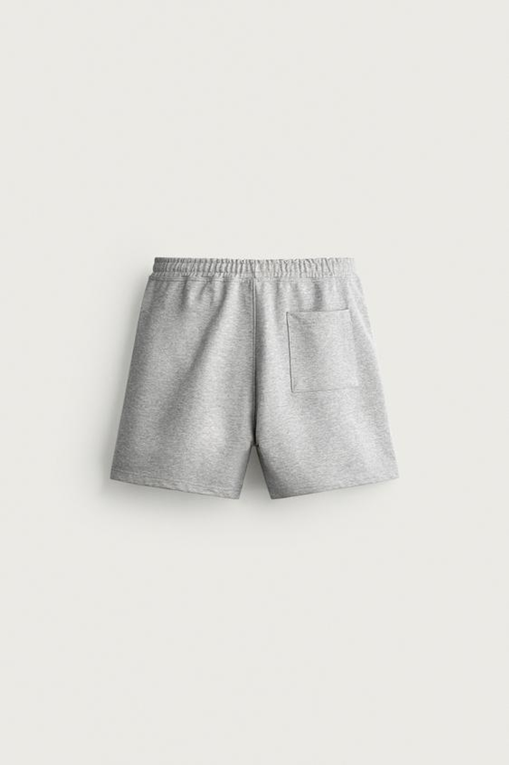 ZARA СПОРТИВНЫЕ ШОРТЫ RELAXED FIT, СЕРЫЙ МЕЛАНЖ