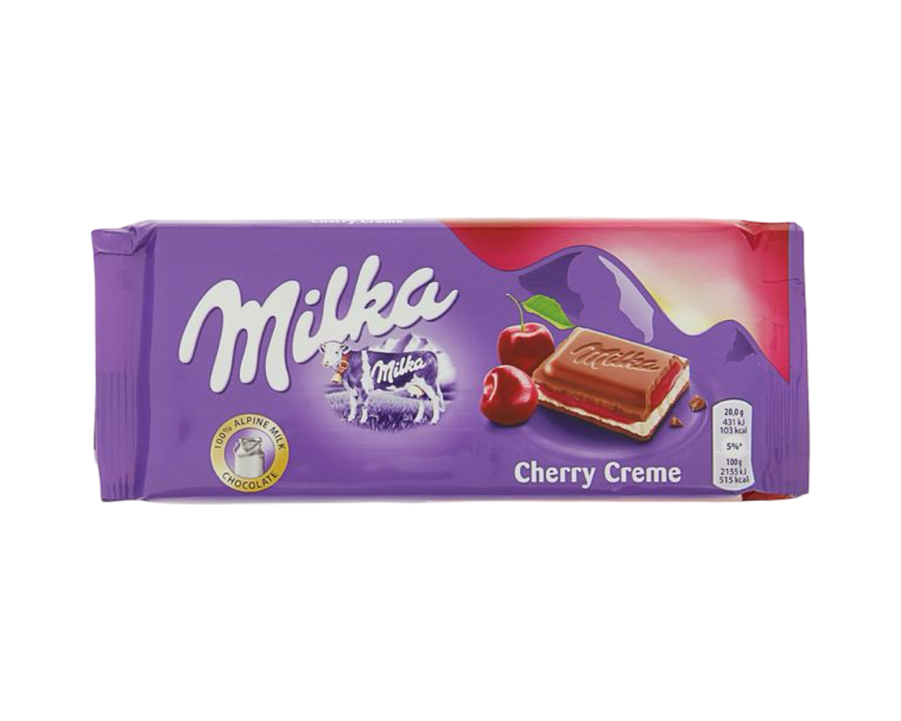 EURO Milka шоколад Вишневый крем 100г*22шт в упак