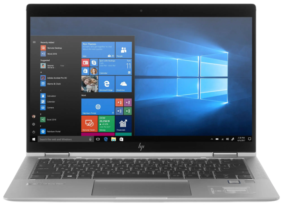 13.3" Ноутбук HP EliteBook x360 1030 G4 (1920x1080, Intel Core i7-8665U, RAM 16ГБ, SSD 512ГБ, Intel UHD Graphics 620, Win 10Pro)