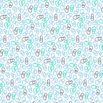 Buy abstraction fabric hand drawn loop blue white