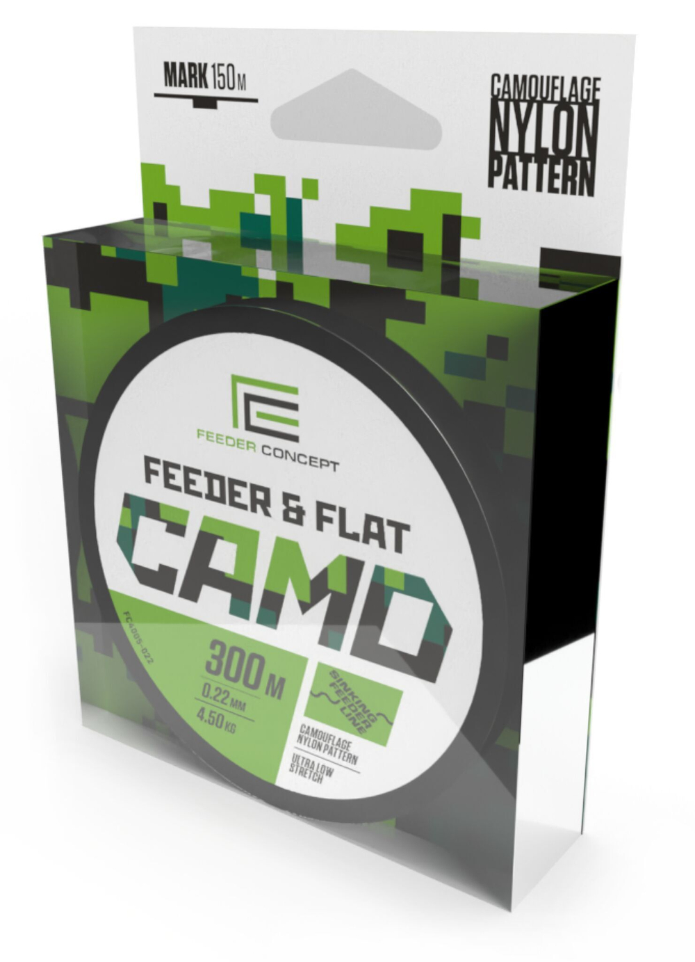Леска монофильная Feeder Concept FEEDER & FLAT Camo 300/022