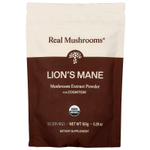 Real Mushrooms, Lion's Mane, органический экстракт грибов в порошке, 150 г (5,29 унции)