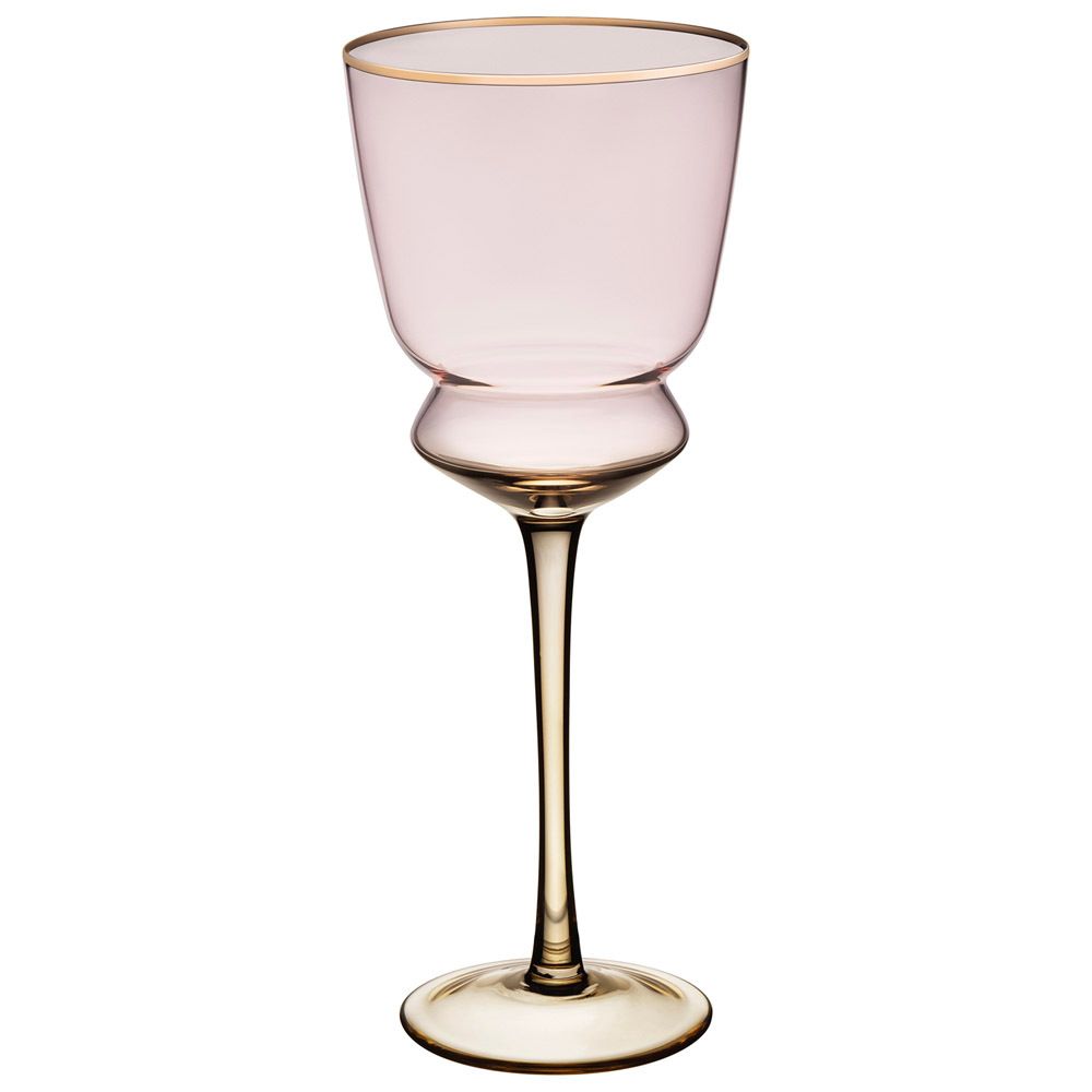НАБОР БОКАЛОВ ДЛЯ ВИНА "TWIST & SHINE" PINK, 2 ШТ/380 МЛ