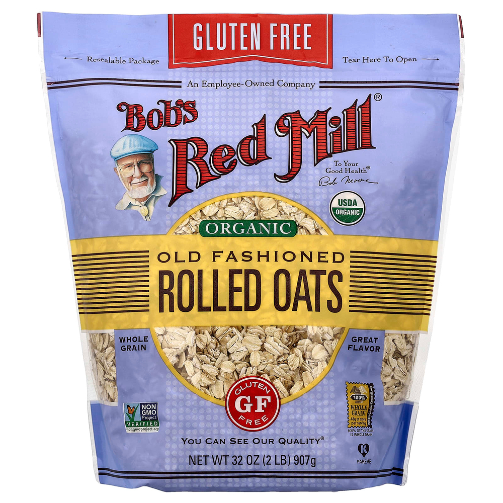 Bob's Red Mill, органические традиционные овсяные хлопья, 907 г (32 унции)