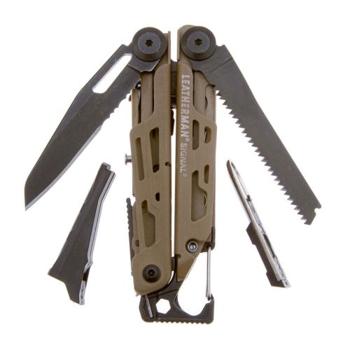 Мультитул Leatherman Signal, 19 функций, коричневый, нейлоновый чехол