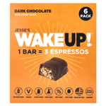 Jesse's WAKEUP!, рисовые батончики с хрустящей корочкой, темный шоколад, 6 шт., 32 г (1,13 унции)