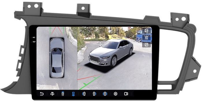 Магнитола для KIA Optima 3 2011-2013 - FarCar BX091M-360 монитор 9.5" 2K QLED на Android 13, Быстрая, CarPlay, 4G SIM-слот, 4 камеры в комплекте