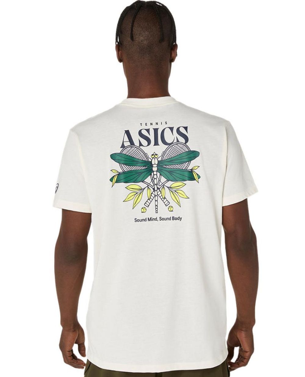 Мужская теннисная футболка Asics Game Seasonal Graphic - cream