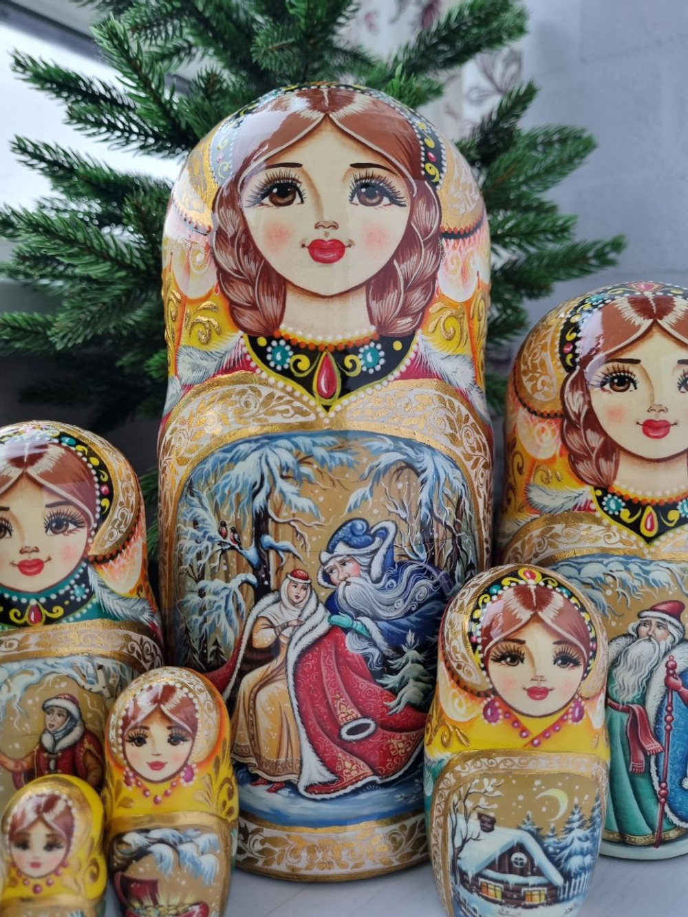 Матрёшка "Морозко" 7мест 21см