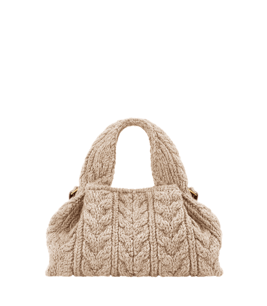 POLENE СУМКА NUMERO NEUF MINI MERINO, ЭКРЮ