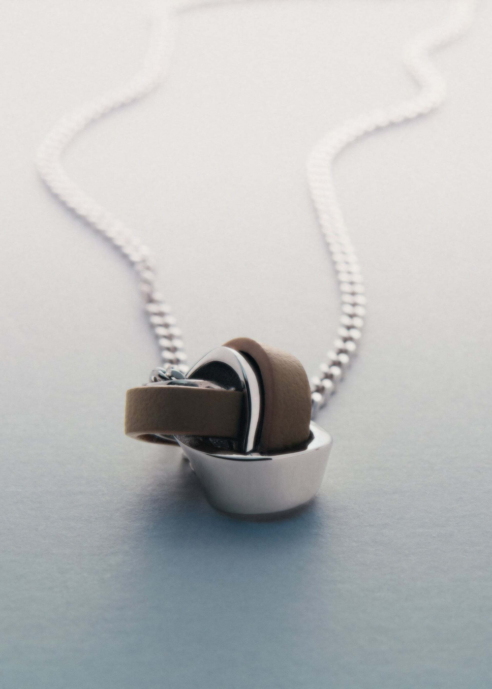 Polène Ожерелье Ormé Necklace, серо-коричневый