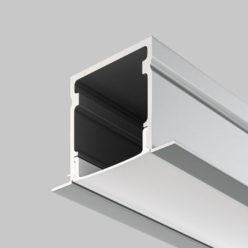 Алюминиевый профиль встраиваемый с накладным фланцем 27x20 2м ALM-2720-S-2M серебро Maytoni