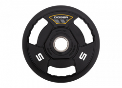 Диск олимпийский полиуретановый 3-х хватовый 5кг Hasttings Digger HD51C3A-5
