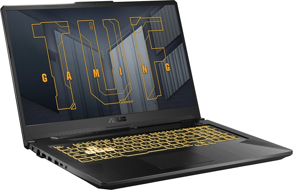 Ноутбук ASUS TUF Gaming F17 FX706HE-HX026 90NR0713-M00540 Intel Core i5 11400H, 8192 Mb, 17.3; Full HD 1920x1080, 512 Gb SSD, DVD нет, nVidia GeForce RTX 3050 Ti 4096 Mb, No OS, серый
