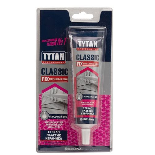 Клей монтажный каучуковый Tytan Classic Fix прозрачный 100 мл