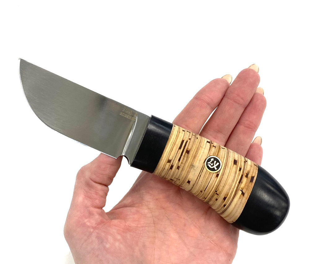 Нож Малый, кованая 95х18, береста, Lemax
