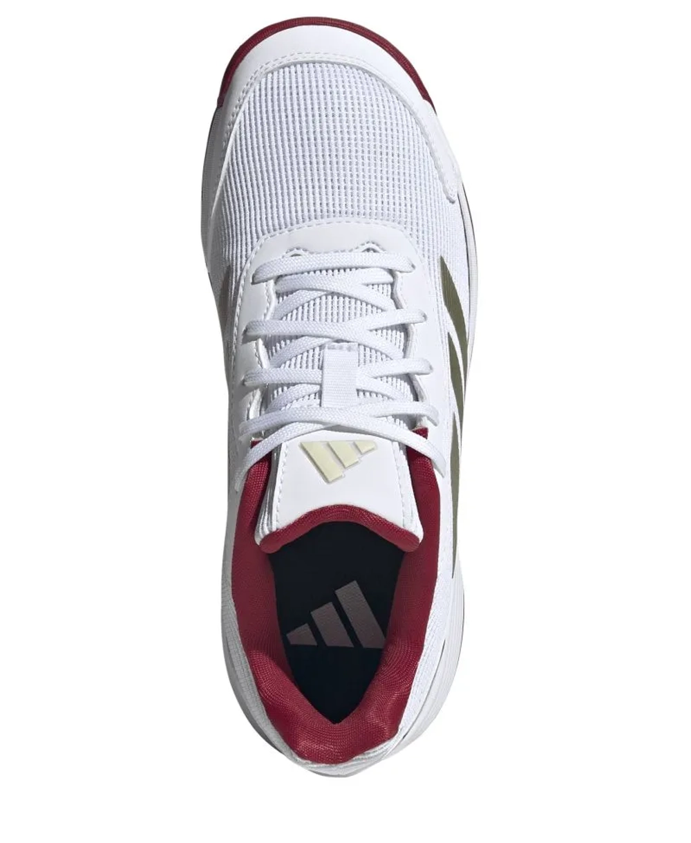 Детские кроссовки для падела Adidas Kids Crazyquick Shoes - cloud white/ice gold metallic/cloud white