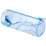 Пенал-тубус BRAUBERG, с эффектом Soft Touch, мягкий, "Blue marble", 22х8 см, 271570