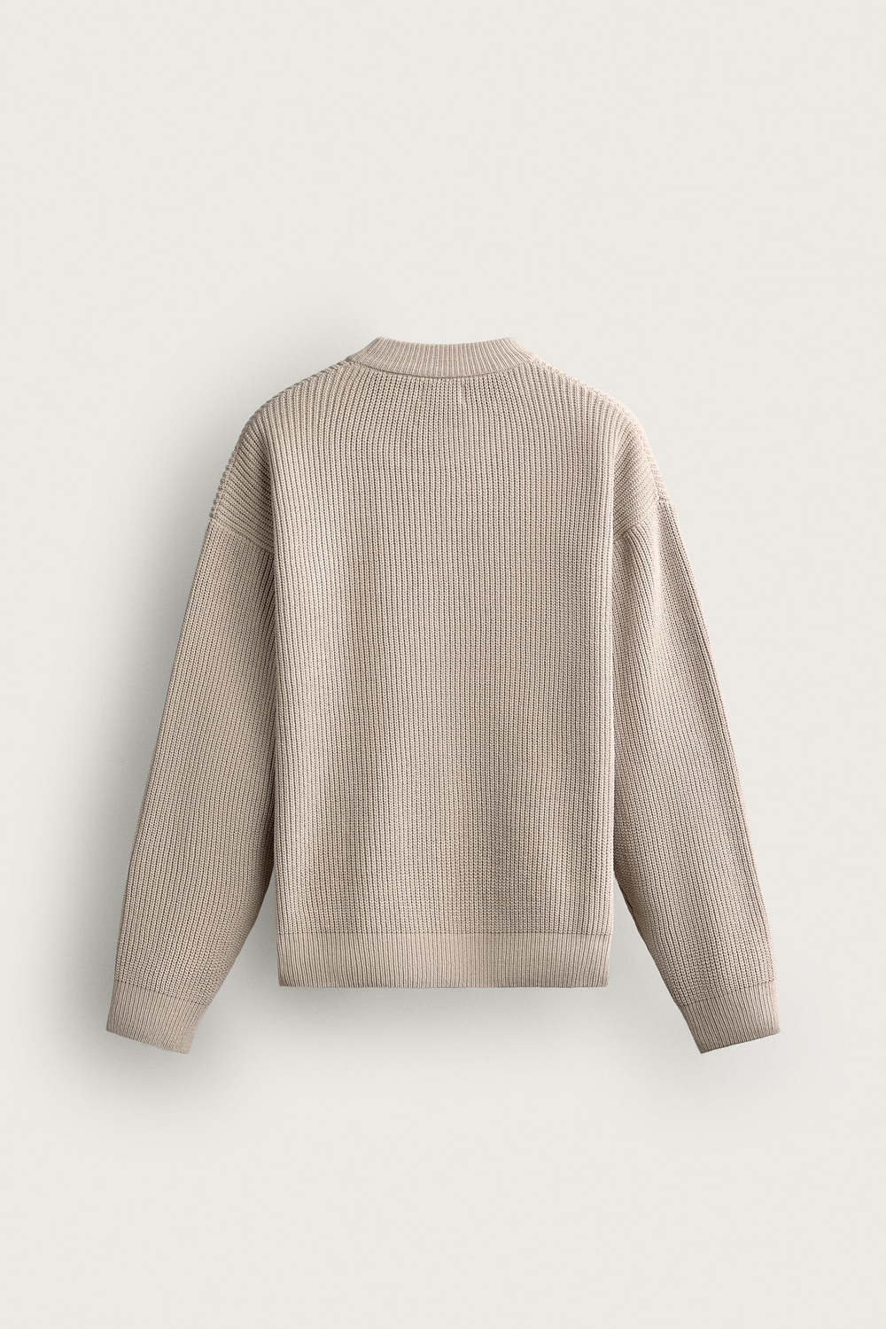 ZARA СВИТЕР RELAXED FIT ИЗ ШЕНИЛЛА, ЭКРЮ