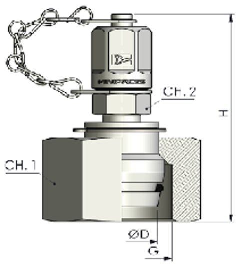 КТ 16x2 - DKO-S (Г) 16x1.5 08 o-ring (металл.)