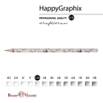 Карандаш ч/г "HappyGraphix. Девочка и единорог. Сердечки" НВ, (Bruno Visconti)
