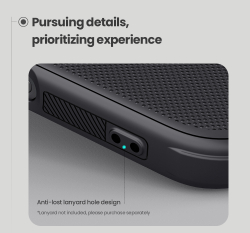 Усиленный чехол черного цвета от Nillkin для смартфона iPhone 16 Pro, серия Super Frosted Shield Pro