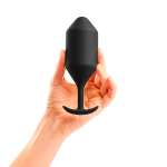 Черная пробка для ношения 14см b-Vibe Snug Plug 5 BV-013-BLK