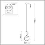 4668/1 ODL Подвес E27 1*40Вт IP20 PENDANT