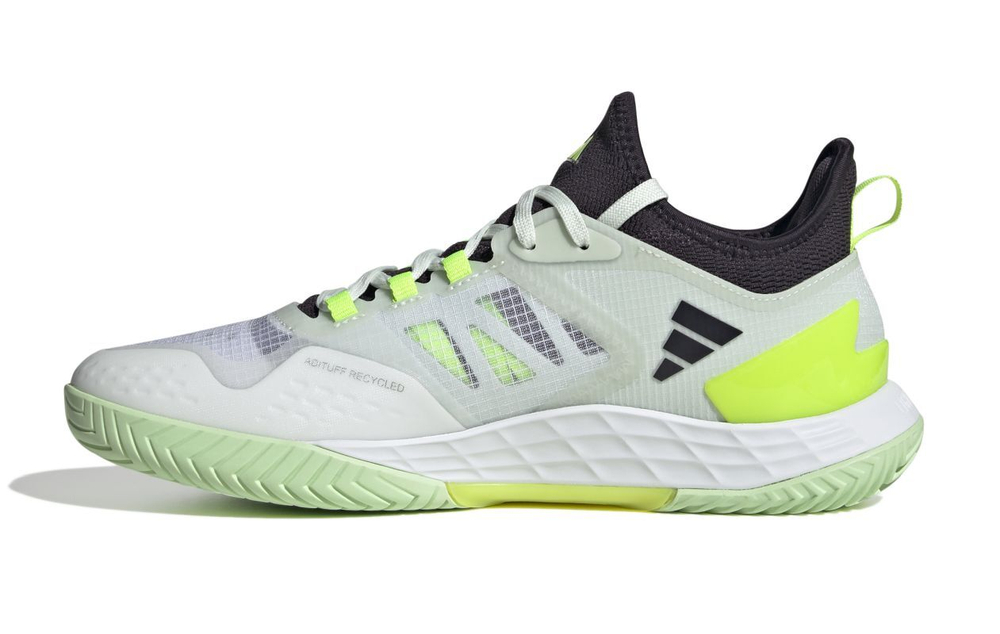 Мужские кроссовки теннисные Adidas Adizero Ubersonic 4.1 M - cloud white/aurora black/ lucid lemon