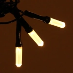 Гирлянда для дома «Кристаллы» 5 м 36 ламп LED черный пров., 8 реж., IP-40, Теплый белый (возможность соединения)