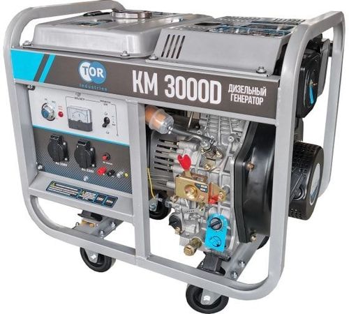 Генератор дизельный TOR KM3000D - [3 кВт / 220V] эл. пуск