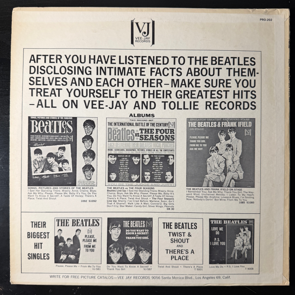 The Beatles ‎– Hear The Beatles Tell All (США 1979г.)