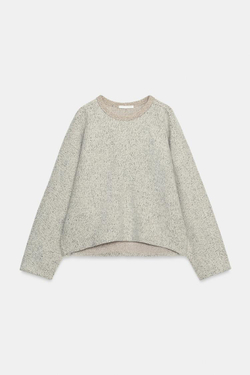 ZARA МЯГКАЯ ТОЛСТОВКА, СЕРЫЙ МЕЛАНЖ