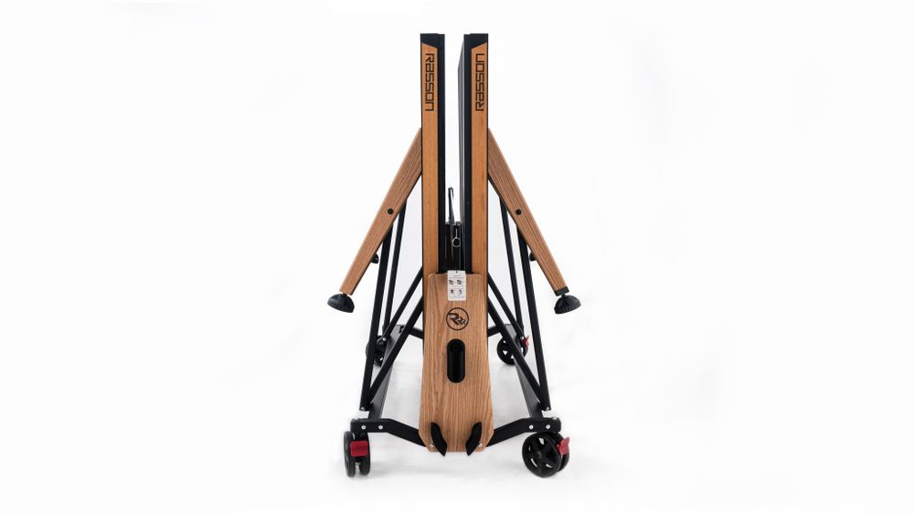 Теннисный стол складной для помещений "RASSON PREMIUM T01 Indoor" (натуральный дуб) с сеткой