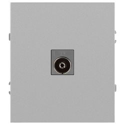 Розетка ЭРА Arktik 16-3101-03 TV одиночная алюминий | Эра Arktik