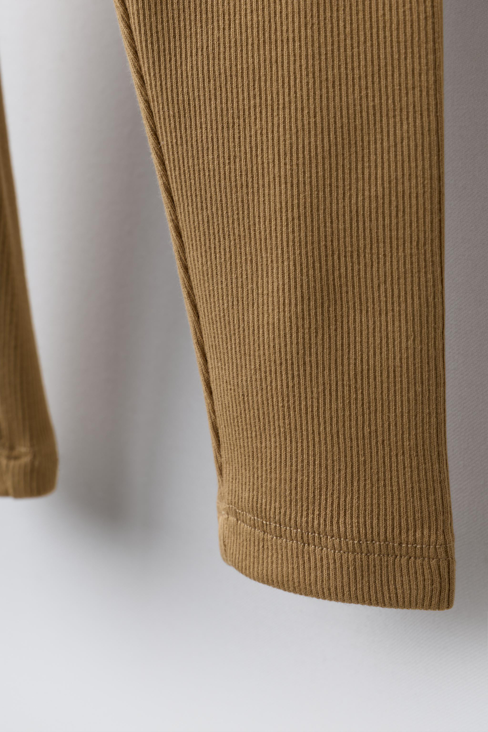 ZARA ЛЕГИНСЫ В РУБЧИК С ЭТИКЕТКОЙ, РЫЖЕВАТО-КОРИЧНЕВЫЙ