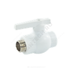 Кран шаровой PP-R белый Дн 25х3/4" Ру25 НР VALFEX 10144225