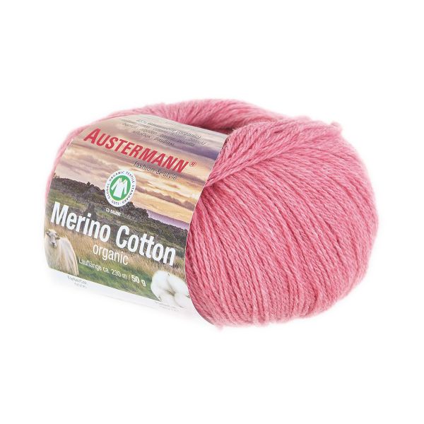 Пряжа Austermann (Аустерманн) Merino Cotton organic / уп.10 мот. по 50 г, 230 м, 12007