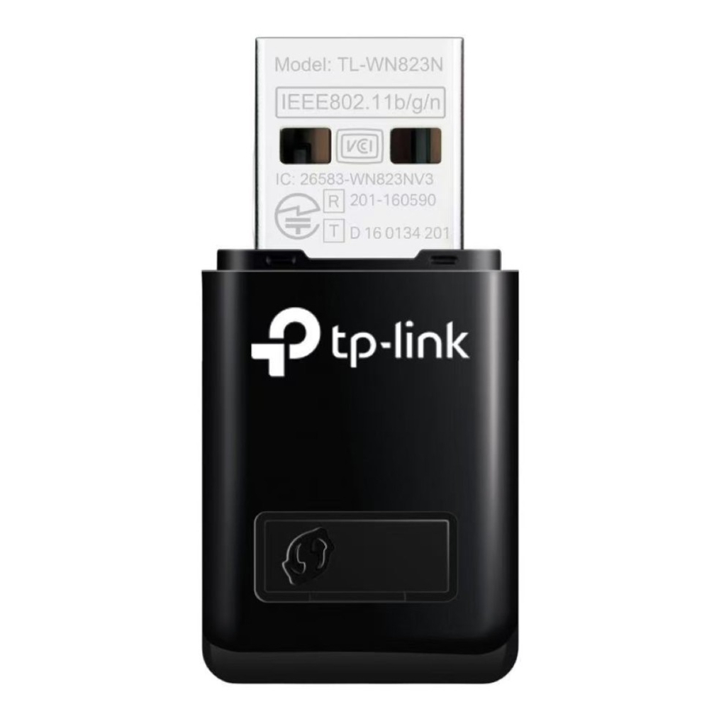 USB-адаптер беспроводной TP-Link TL-WN823N скорость до 300 Мбит/с черный