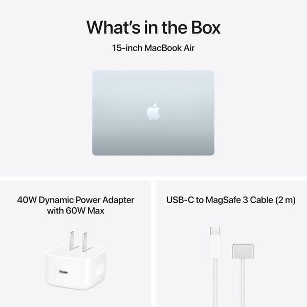 Ноутбук Apple MacBook Air 15 2026 MDVT4LL/A (M5 10-Core, GPU 10-Core, 16 ГБ, 1 ТБ), голубой