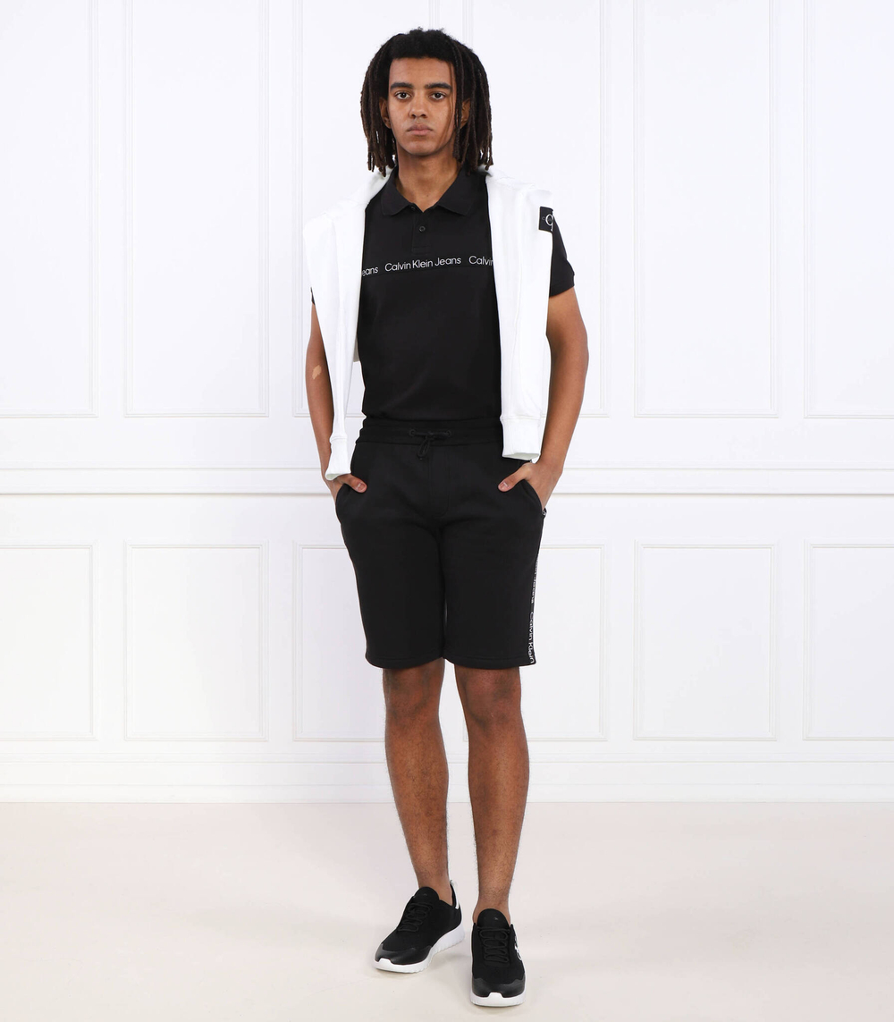 Поло LOGO TAPE CALVIN KLEIN JEANS - черный(J30J322856)