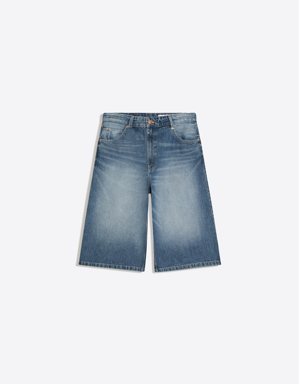 Мужские джинсовые бермуды super baggy fit - BERSHKA