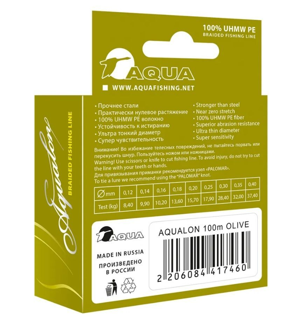 Плетеный шнур для рыбалки lon Black 0,12mm 100m