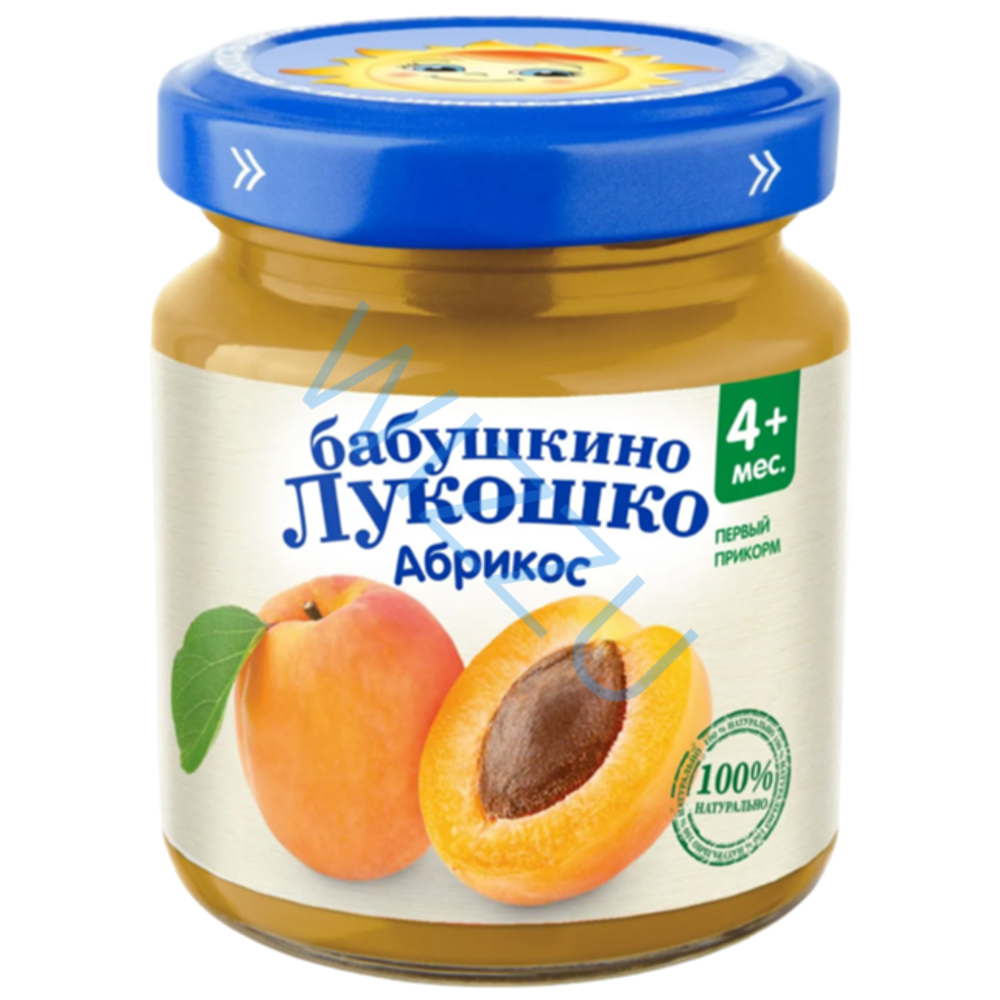 Пюре фруктовое Бабушкино Лукошко абрикос, 100 г