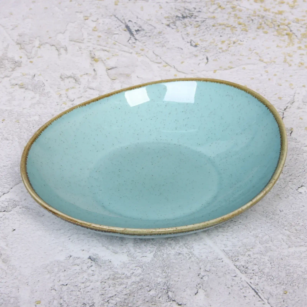 Тарелка керамическая «Tiffany Blue» 22*19,5*5см