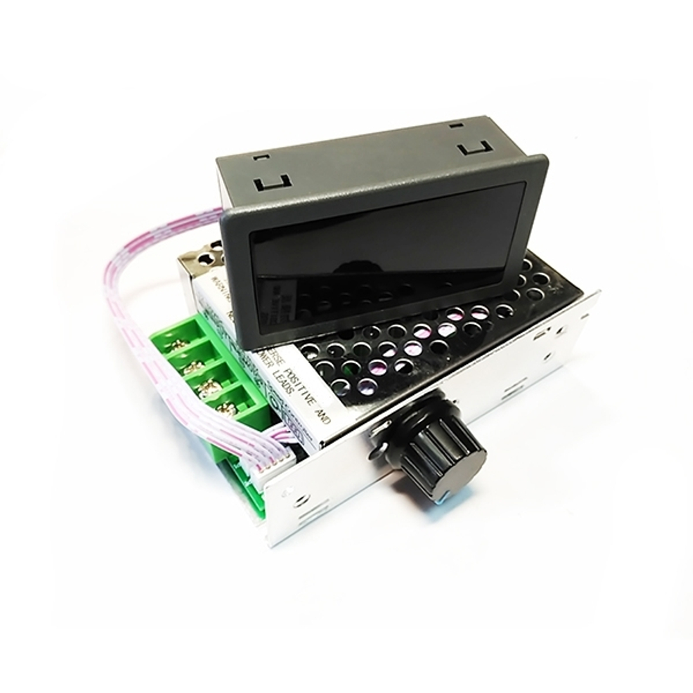 MP301M ШИМ регулятор мощности 12-80В / 30А в корпусе с радиатором и дисплеем