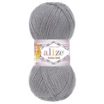 Пряжа Alize (Ализе) Cotton Gold / уп.5 мот. по 100 г, 330м, 087 угольный серый A